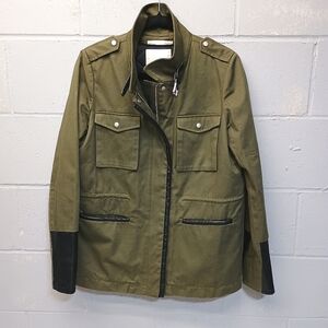 Maje Military Coat Size 40 (Small) Olive Green